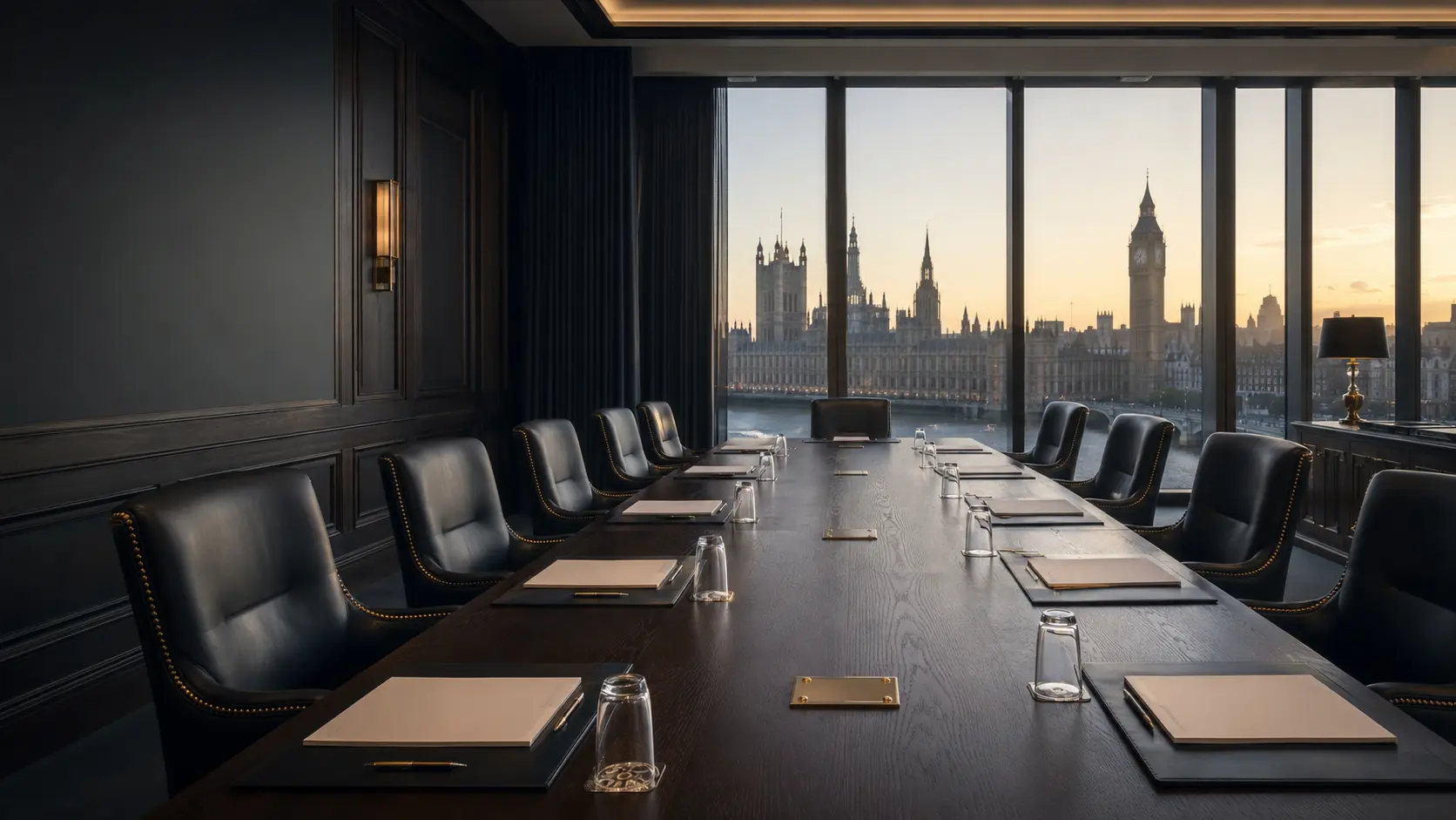 SHADWICK boardroom overlooking Westminster