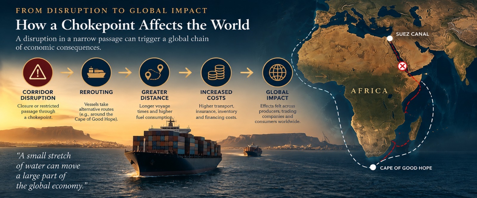 How a Chokepoint Affects the World
