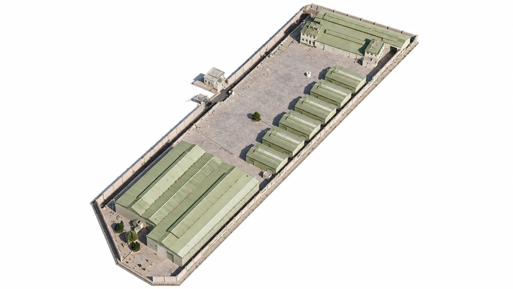 Three-dimensional site plan of Sahari Industrial Complex